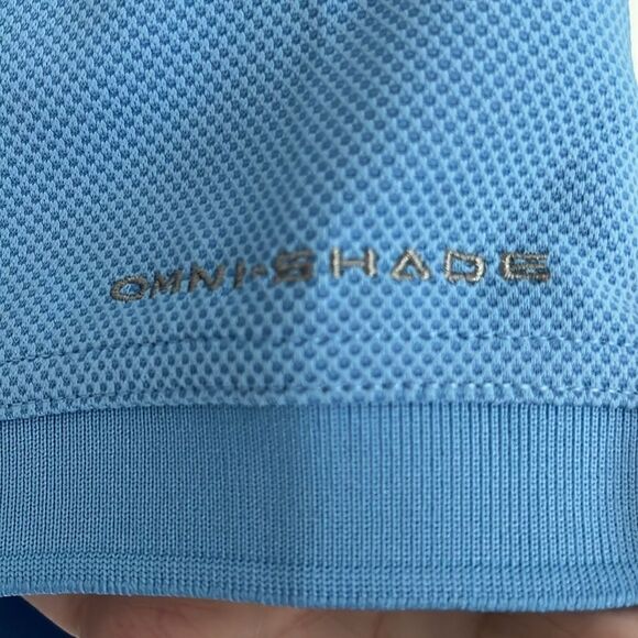 Columbia PFG Omni Shade Polo Shirt Medium Blue NWOT - Picture 3 of 8